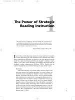 the power of strategic reading instruction
