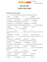 đề thi thử TOEIC 
