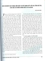 Kinh nghiệm huy động vốn đầu tư xây dựng kết cấu hạ tầng cảu một số nước đông bắc á và ASEAN 