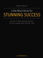 Robin sharm  little black book for stunning success