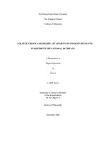 College choice and degree attainment of students involved in different educational pathways 