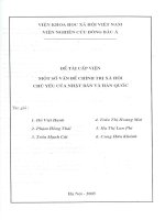 Một số vấn đề chính trị xã hội chủ yếu của nhật bản và hàn quốc 