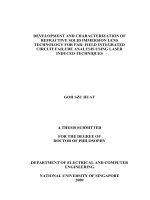 Development and characterization of refractive solid immersion lens technology for far field integrated circuit faillure analysis using laser induced techniques