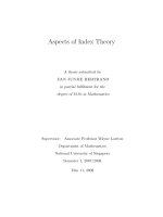 Aspects of index theory