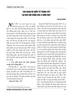 Các quan hệ quốc tế trọng yếu tại khu vực đông bắc á năm 2007 