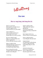 học tiếng anh qua thơ cho các bé cấp 1 