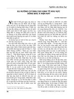 Xu hướng cơ bản cho kinh tế khu vực đông bắc á hiện nay 