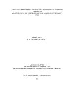 Anonymity, motivations and participation in virtual learning communities a case study in the integrated virtual learning environments (IVLE)