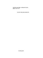 Khoá luận tốt nghiệp không gian nghệ thuật trong linh sơn của cao hành kiện