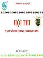 File powerpoint hội thi với kiến thức an toàn giao thông