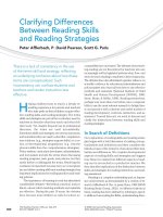 Clarifying Differences Between Reading Skills and Reading Strategies