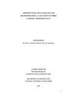 Architectural inculturation and transformation case study on the three catholic churches in java