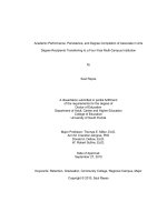 Academic performance, persistence, and degree completion of associate in arts degree recipients transferring to a four year multi campus institution 