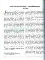 Hướng tới cộng đồng đông á một số thách thức hiện tại 