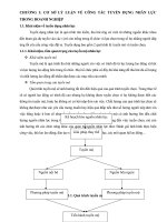 THỰC TRANG CÔNG tác TUYỂN DỤNG NHẬN lực tại CÔNG TY CP DỊCH vụ bảo vệ AN NINH CHUYÊN NGHIỆP 