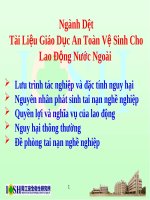 Ngành dệt tài liệu giáo dục an toàn vệ sinh cho lao động nước ngoài