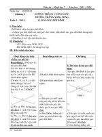 Giáo án hình học lớp 7 hay 