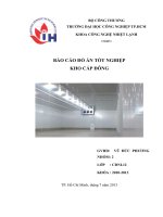 BÁO CÁO ĐỒ ÁN TỐT NGHIỆP KHO CẤP ĐÔNG