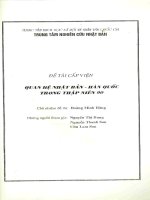 Quan hệ nhật bản   hàn quốc trong thập niên 90 