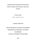 Competitive risks and information sharing scheme impacts on supply chain performance using system dynamics 