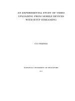 An experimental study of video uploading from mobile devices with HTTP streaming