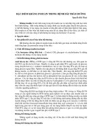 Đặc Điểm Kháng Insulin Trong Bệnh Đái Tháo Đường