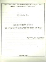 Kinh tế hàn quốc trong những năm đầu thế kỷ XXI 