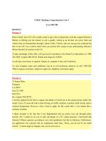 TOEIC reading comprehension test4 level500 700 