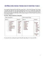 HƯỚNG DẪN CHUNG TRONG IELTS WRITING TASK 1