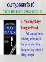 bài giảng hóa đại cương phần  cấu tạo nguyên tử 