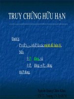 Silde bài giảng cấu trúc rời rạc phần  truy chứng hữu hạn 