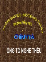 Bài giảng tiếng việt 3 tuần 21 bài chính tả   nghe   viết ông tổ nghề thêu, phân biệt trch, dấu hỏidấu ngã 
