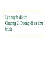 Bài giảng toán rời rạc chương 4b đường đi và chu trình 