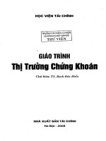 Giáo trình thị trường chứng khoán