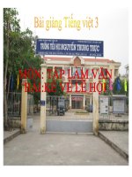 Bài giảng tiếng việt 3 tuần 25 bài tập làm văn   kể về lễ hội 