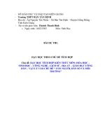 Dạy học theo chủ đề tích hợp môn sinh học