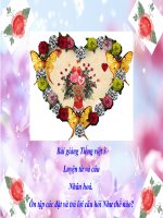 Bài giảng tiếng việt 3 tuần 23 bài luyện từ và câu   nhân hóa  ôn tập cách đặt và trả lời câu hỏi như thế nào 