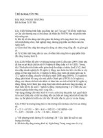 Đề thi đúng sai giải thích và bài tập kinh tế vĩ mô 