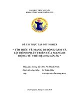 tìm hiểu mạng di dộng GSM và lộ trình phát triển từ mạng DI ĐỘNG từ THẾ hệ  2,5g lên 3g