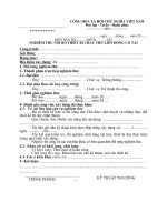 NGHIỆM THU nội bộ THIẾT bị CHẠY THỬ LIÊN ĐỘNG có tải 