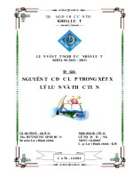 nguyên tắc độc lập trong xét xử lý luận và thực tiễn