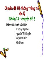 thực hành môn hệ thống thông tin địa lý GIS bằng phần mềm Arcview