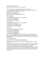Đề thi trắc nghiệm và tự luận kinh tế vĩ mô các năm gần đây (đại học ngoại thương) 