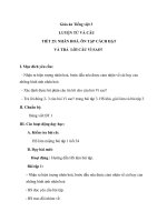 Giáo án tiếng việt 3 tuần 25 bài luyện từ và câu   nhân hóa  ôn tập cách đặt và trả lời câu hỏi vì sao 