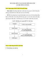 Đề cương môn lý luận hành chính nhà nước cao học đợt 2 năm 2012 