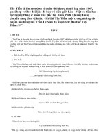 Bình giảng bài thơ Tây Tiến của nhà thơ Quang Dũng