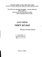 Giáo trình thiết kế đập