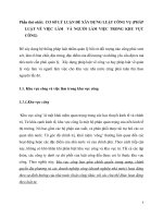 CƠ sở lý LUẬN để xây DỰNG LUẬT CÔNG vụ ở VIỆT NAM (35 trang) 