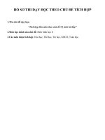 BÀI dự THI“DẠY học THEO CHỦ đề TÍCH hợp LIÊN môn  môn sinh học 8 tiết 24 bài 22 vệ SINH hô hấp”