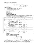 Chương trình sinh hoạt Sao nhi đồng mẫu tháng 4, tháng 5